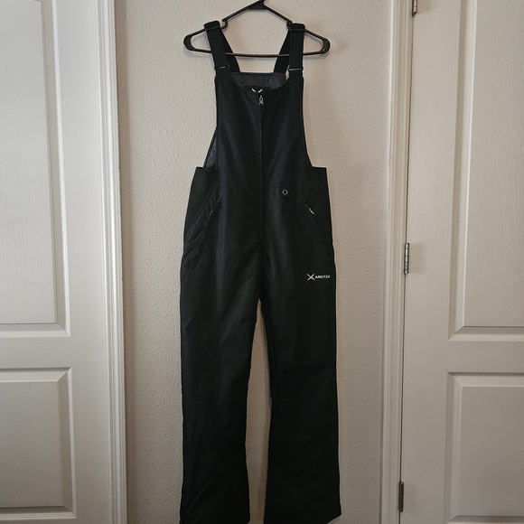 WOMEN'S Arctix Essential Black Insulated Snow Bib Overalls (Small)(31L)☃️ - Picture 4 of 16